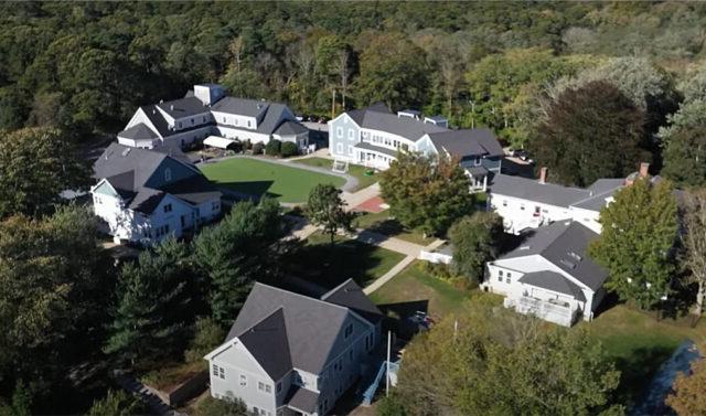 An aerial view of Latham's Children's program campus